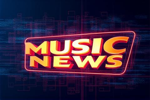 Ilustración o foto que sugiere noticias urgentes en el mundo de la música, quizás un titular impactante o una banda en la portada de un periódico digital.
